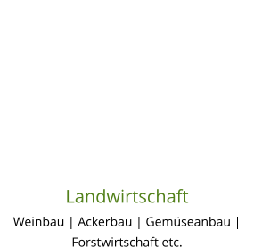 Landwirtschaft Weinbau | Ackerbau | Gemüseanbau | Forstwirtschaft etc.